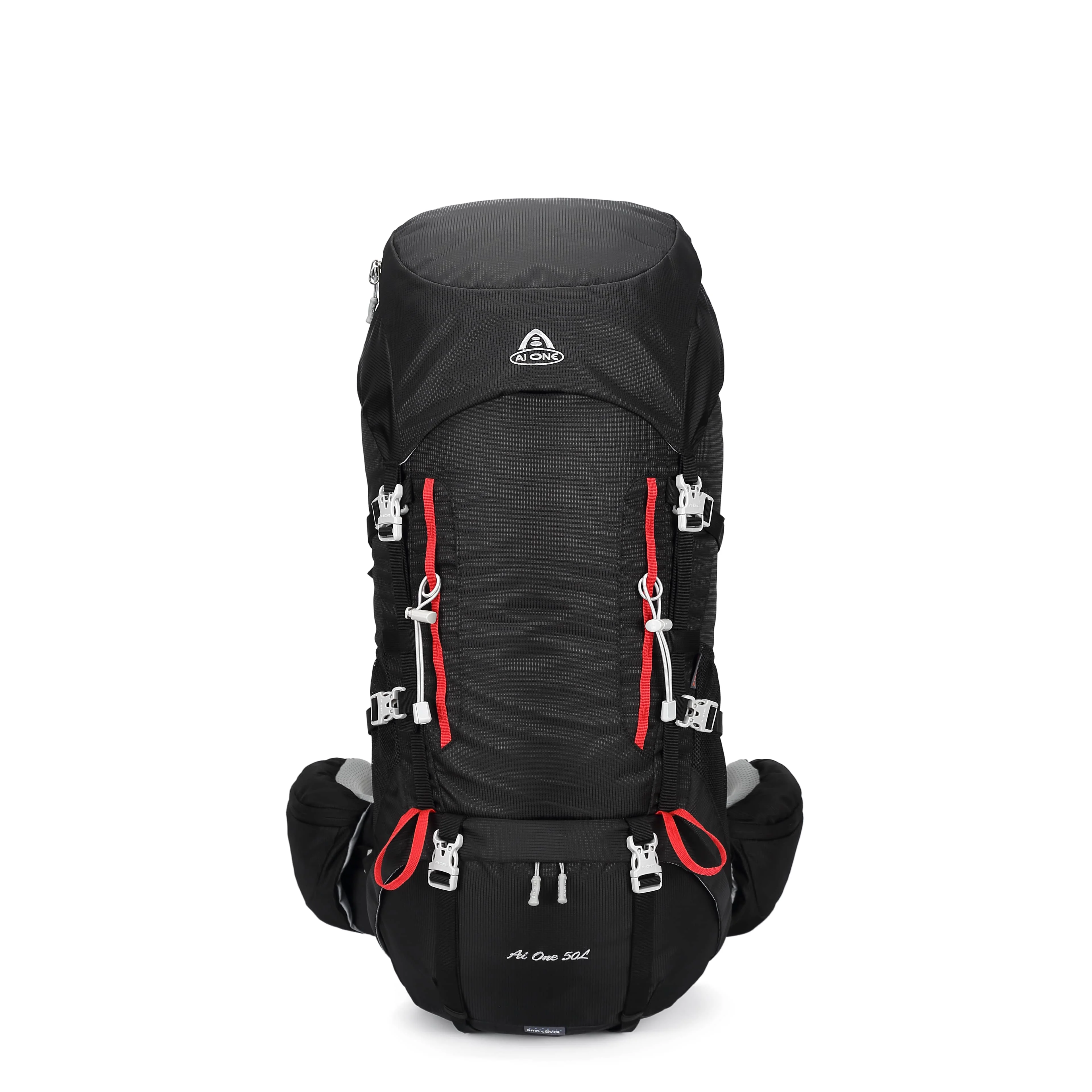 Aione 50L Hiking Backpack, Water Resistant Lightweight Outdoor Sport Daypack Travel Bag for Camping Climbing Touring