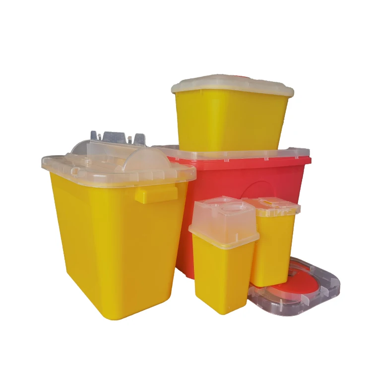 Medical Sharps Disposal Needle Recycling Waste Container 1-15L Medical Sharps Waste Bin Safty Box for Hospital