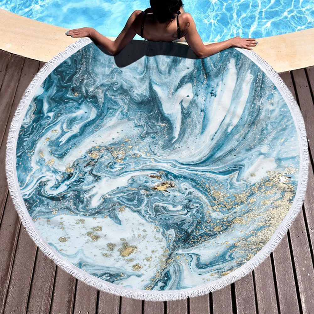 China factory round beach towels Cost price printed beach towel Hot sale sand free beach towel