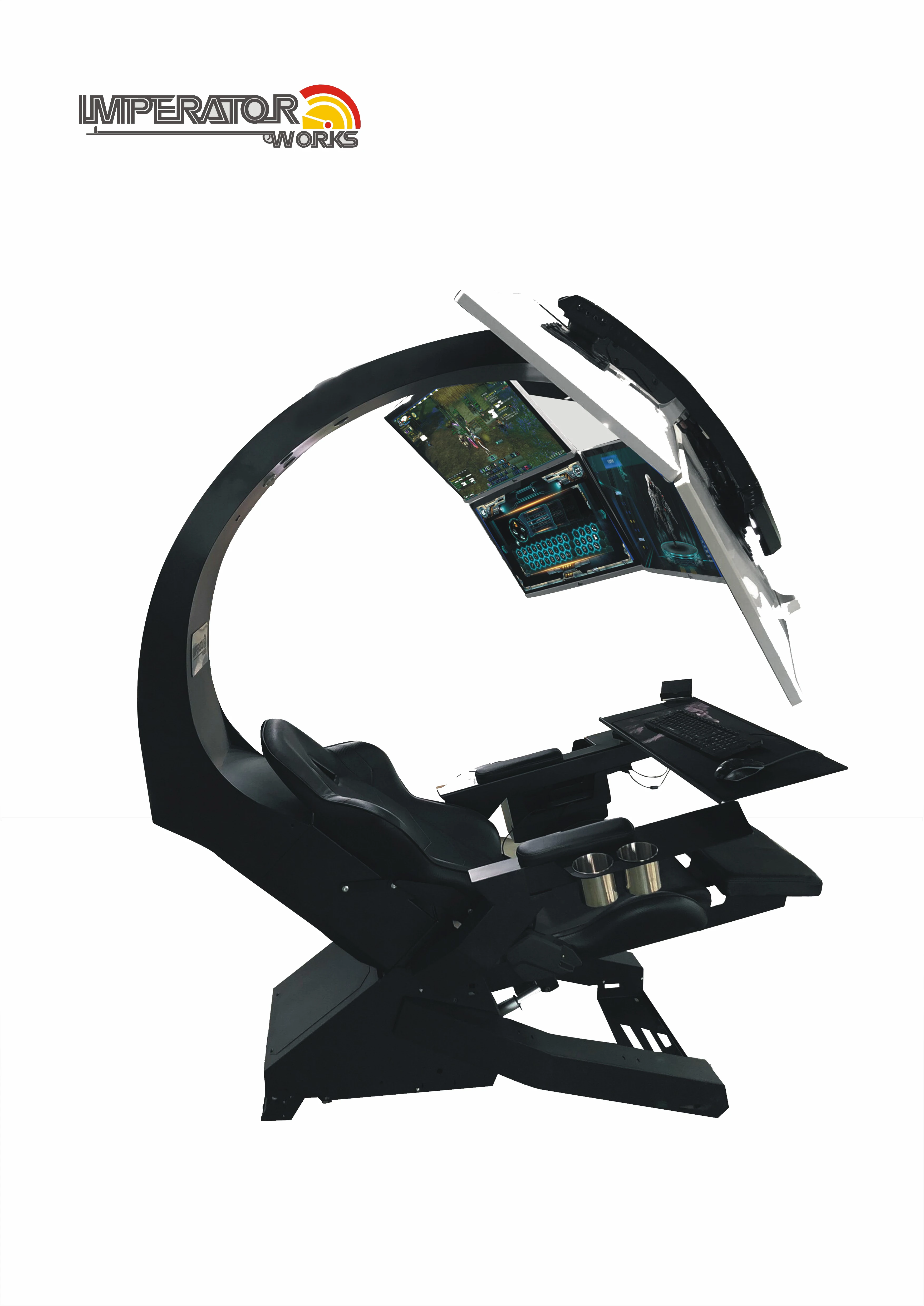 home office ergonomics IMPERATOR WORKS IW320 Comfortable Racing or genuine leather PC chair cockpit Gaming Chair laptop Cockpit