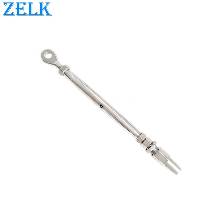 Electro Polished AISI304 316 Stainless Steel Eye Swageless Terminals Quick Attach Eye Turnbuckle