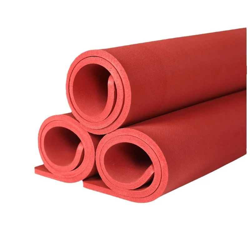 Red high temperature resistant silicone foam plate heat stamping machine heat insulation pad wear resistance
