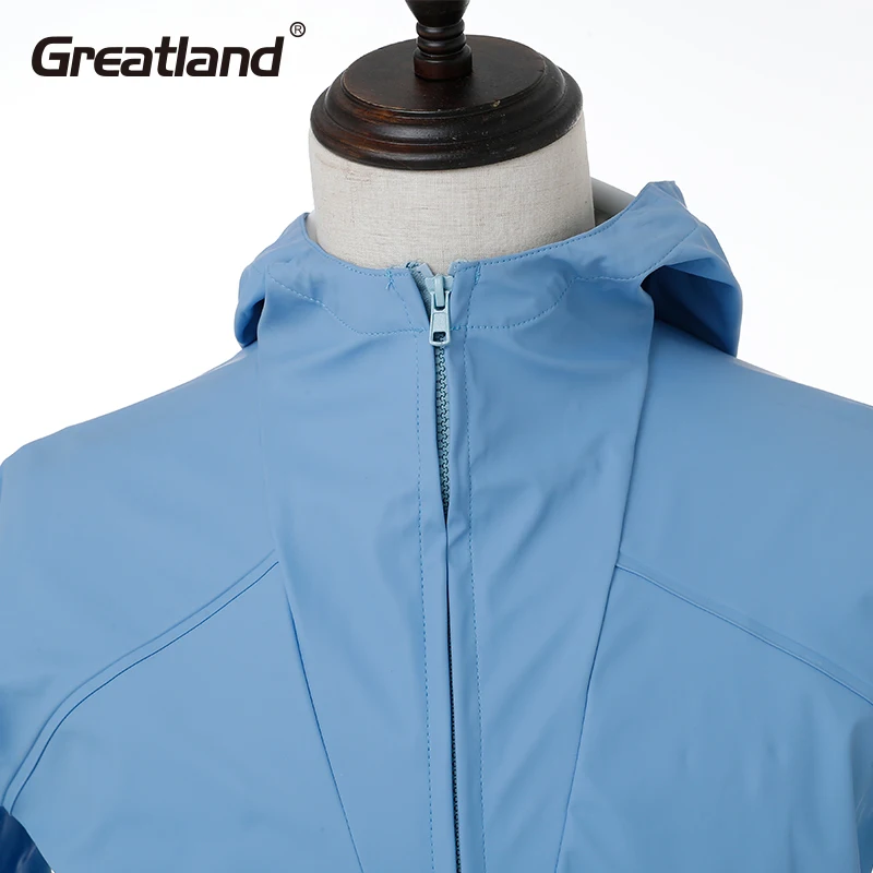 Wholesale PU 100% Waterproof Raincoat Motorcycle For Men Rain Jacket