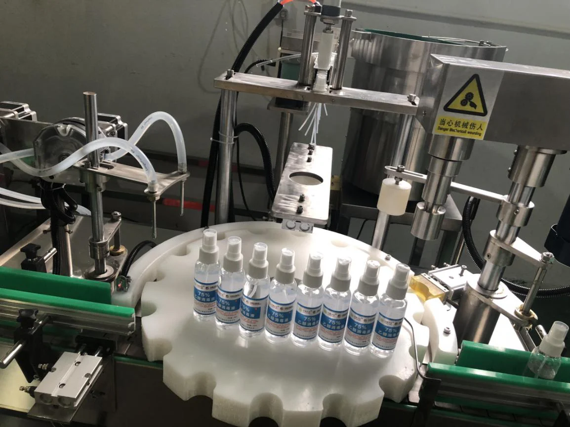 
Automatic aerosol spray filling machine 