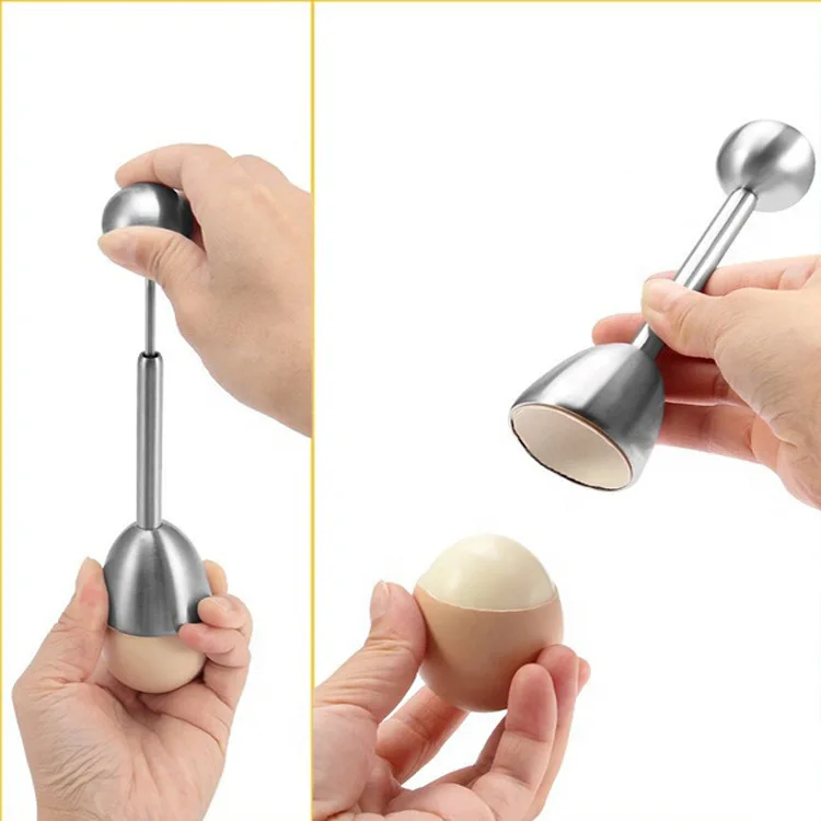 Amazon Best Seller Home Kitchen Accessories Creative Eggs Shell Cracker Breaker Cutter 304 Stainless Steel Egg Opener