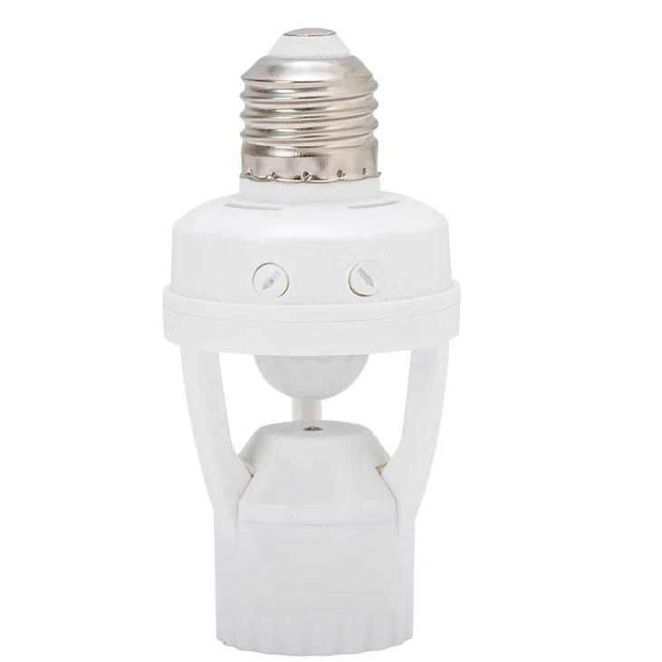 110/220V Infrared PIR Motion Sensor LED Light Lamp Bulb Holder Socket Switch