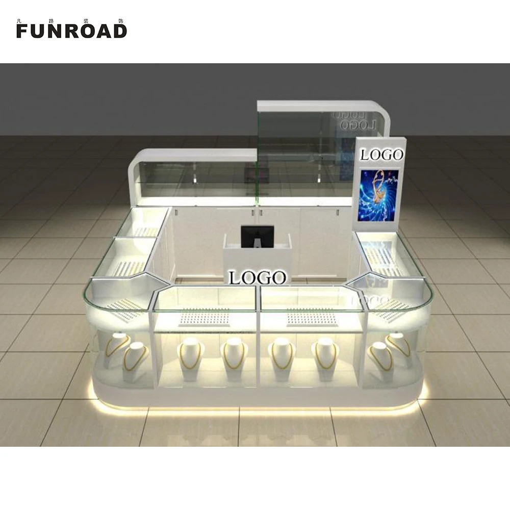 Professional Custom Luxury Jewelry Store Design Jewelry Store Display Showcase Jewelry Store Display For Shopping Mall