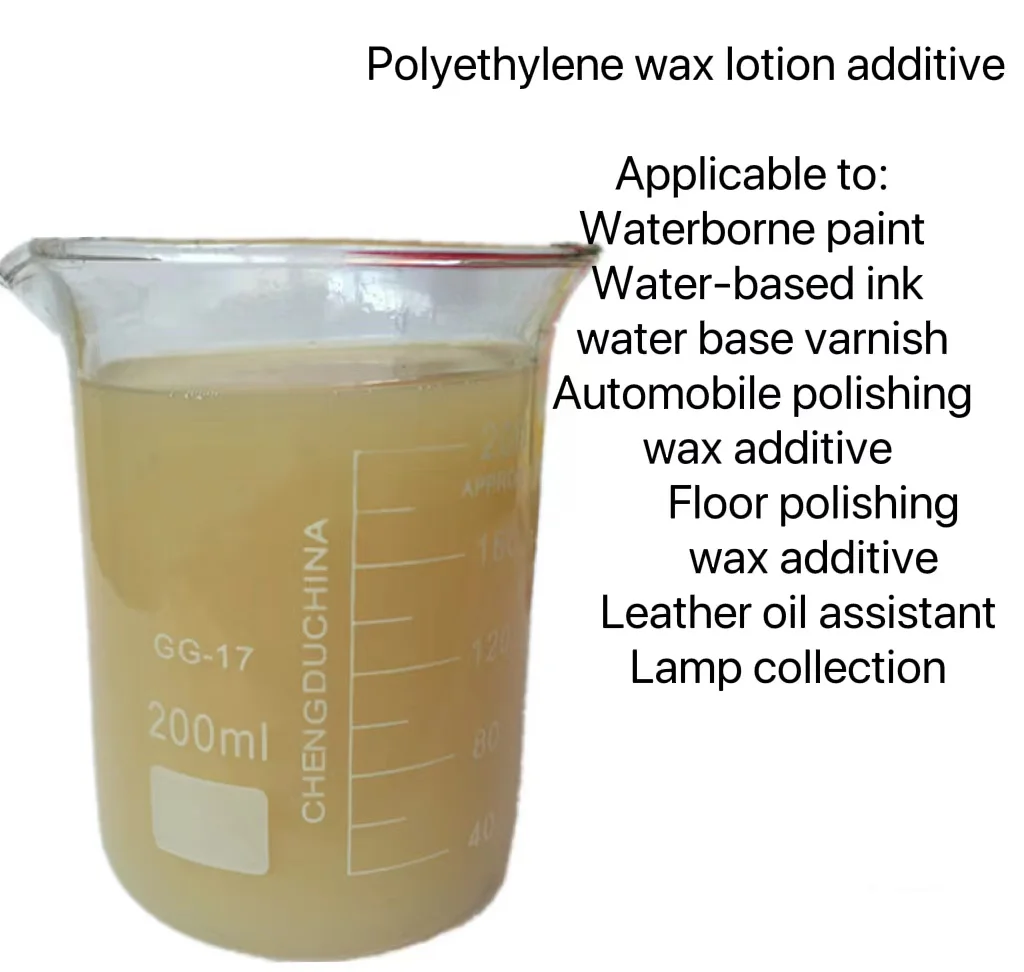 Chemical additives low density polyethylene waterproof printing coating waterborne leather varnishing wax emulsion