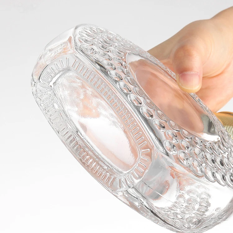 Best Selling Half Round Shaped Liquor 750m Vodka Glass Bottle