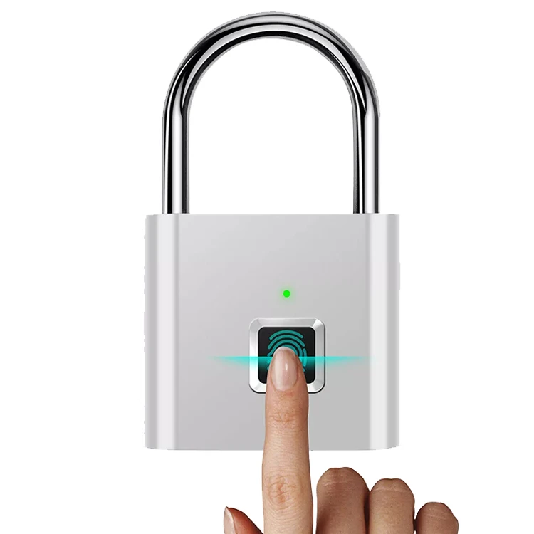 Mini New Smart Waterproof Small Fingerprint padLock For BagLuggageHandbagSafesLockerSuitcase