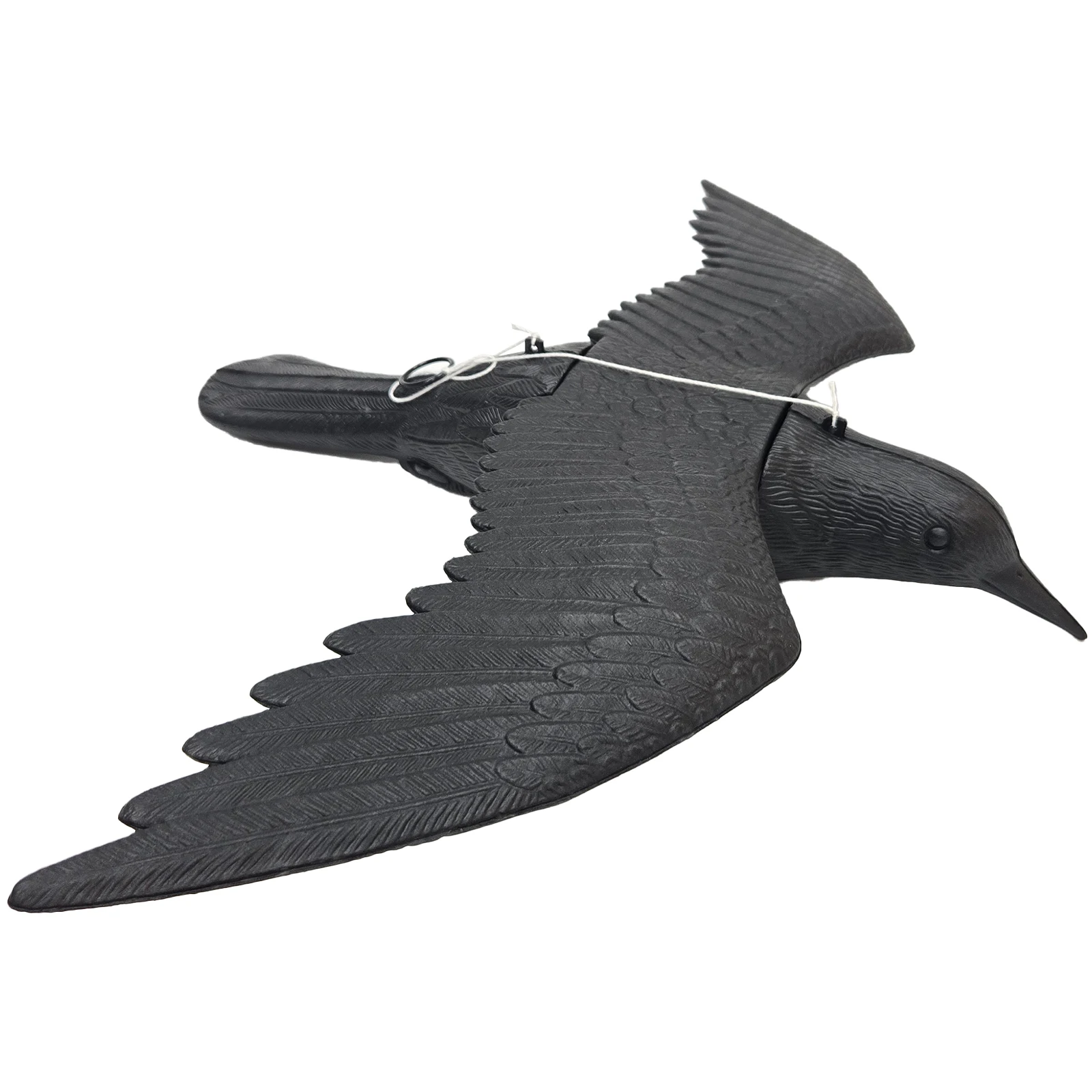 PE Black Simulation Hanging Hunting  Birds Crow Decoy
