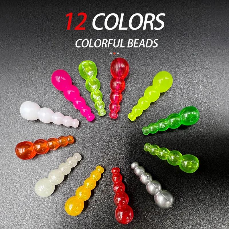 Stacked Fishing Beads Trout tapered Lure Beads Making Walleye spinner Rig Fishing Inline Spinner beads