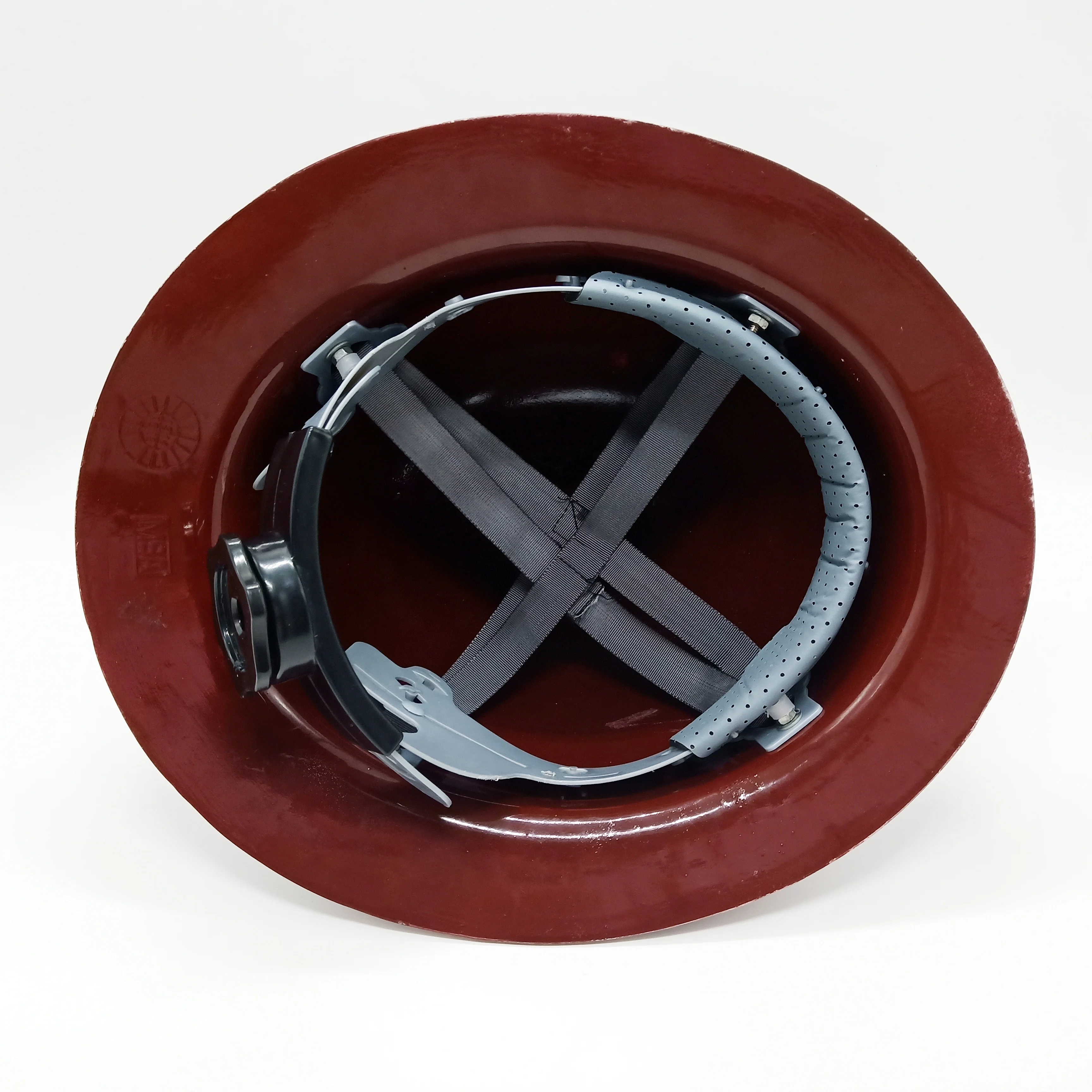 Fiberglass Plastic Electric Safety Helmet Full Brim Hard Hat Ratchet Fas-Trac Bump Cap Construction Industrial American Brown