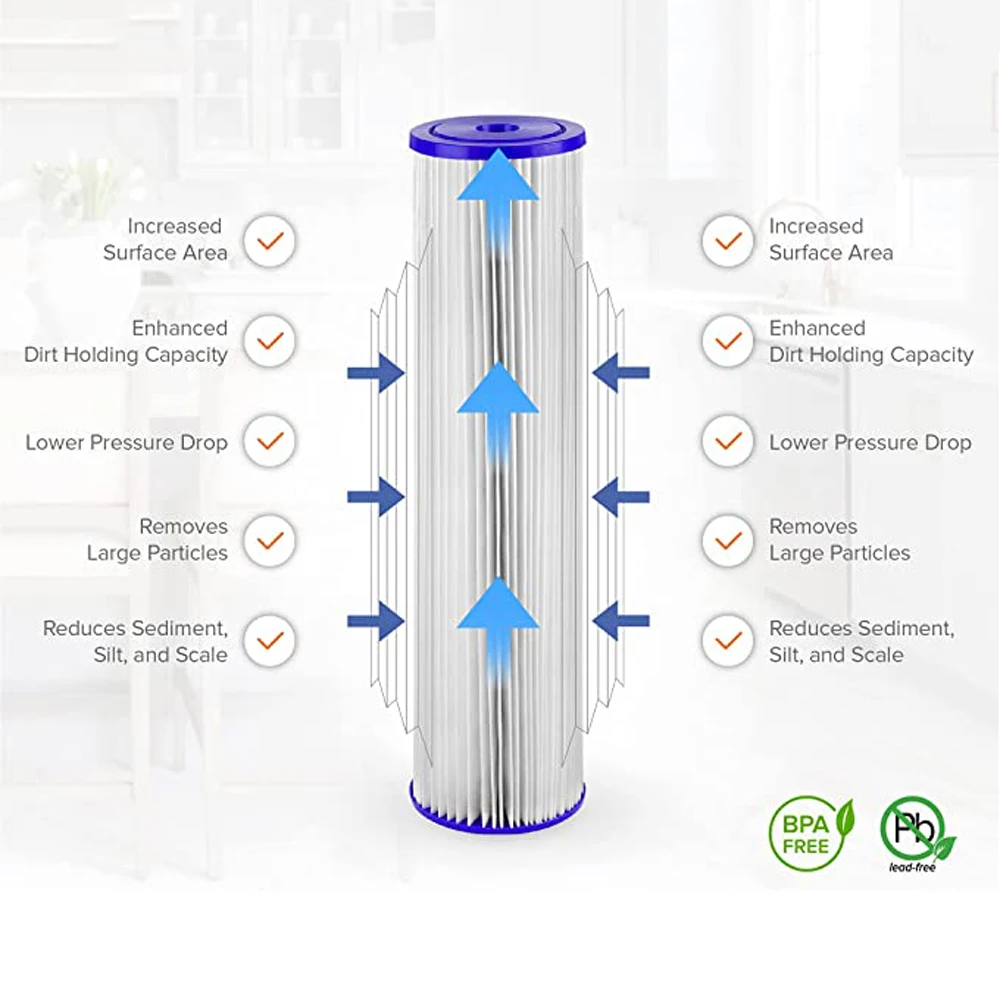 Eastcooler Universe 4 5x10 BB дюймовый осадочный предварительно плиссированный бумажный фильтр для воды очиститель фильтрующий картридж заводская