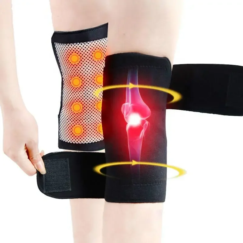 Hot Selling Pain Relief Self Heating Tourmaline Function Cloth Hot Therapy Knee Brace Support