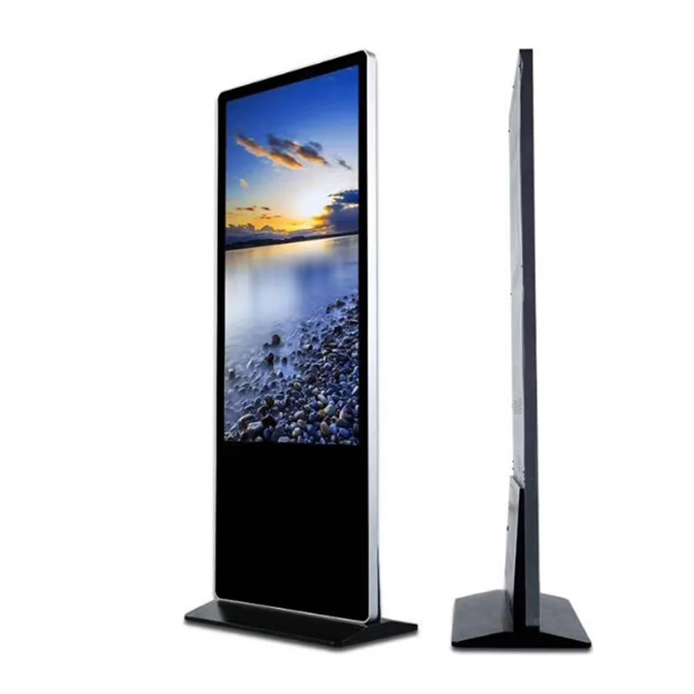 Factory high quality indoor advertising screen led display free standing touch indoor totem