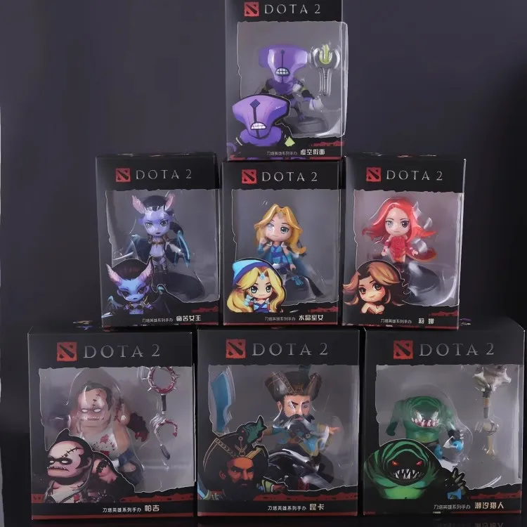 hot 7pcs Dota 2 Game Figure SLARK TINY Doom Boxed PVC Action Figures Collection dota2 Toys Ornaments