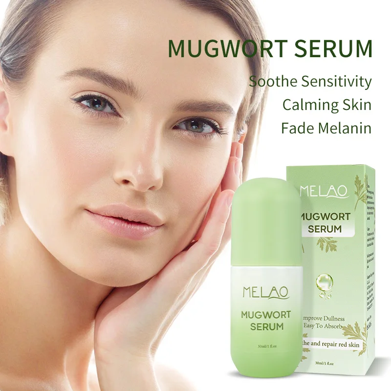 Sensitive Skin Care Face Srum And Face Cream Private Label Calming Soothing Skin Care Mugwort Serum For Face