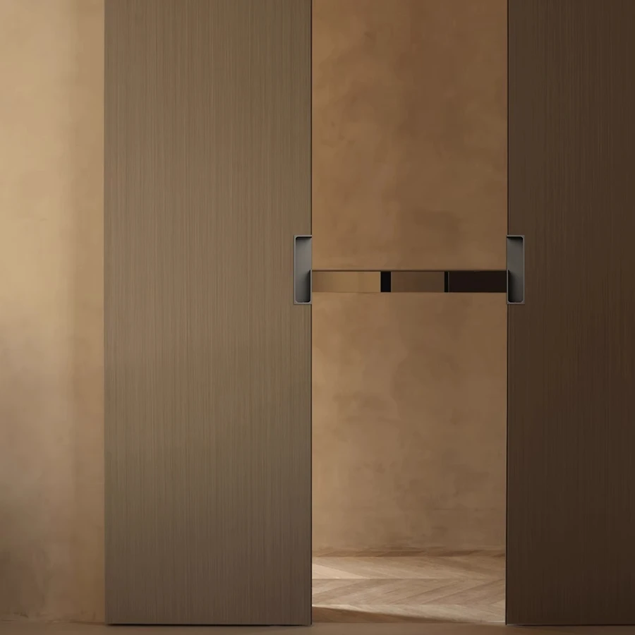 German heavy industry style sliding door folding door embedded pocket flush pull barn door handle