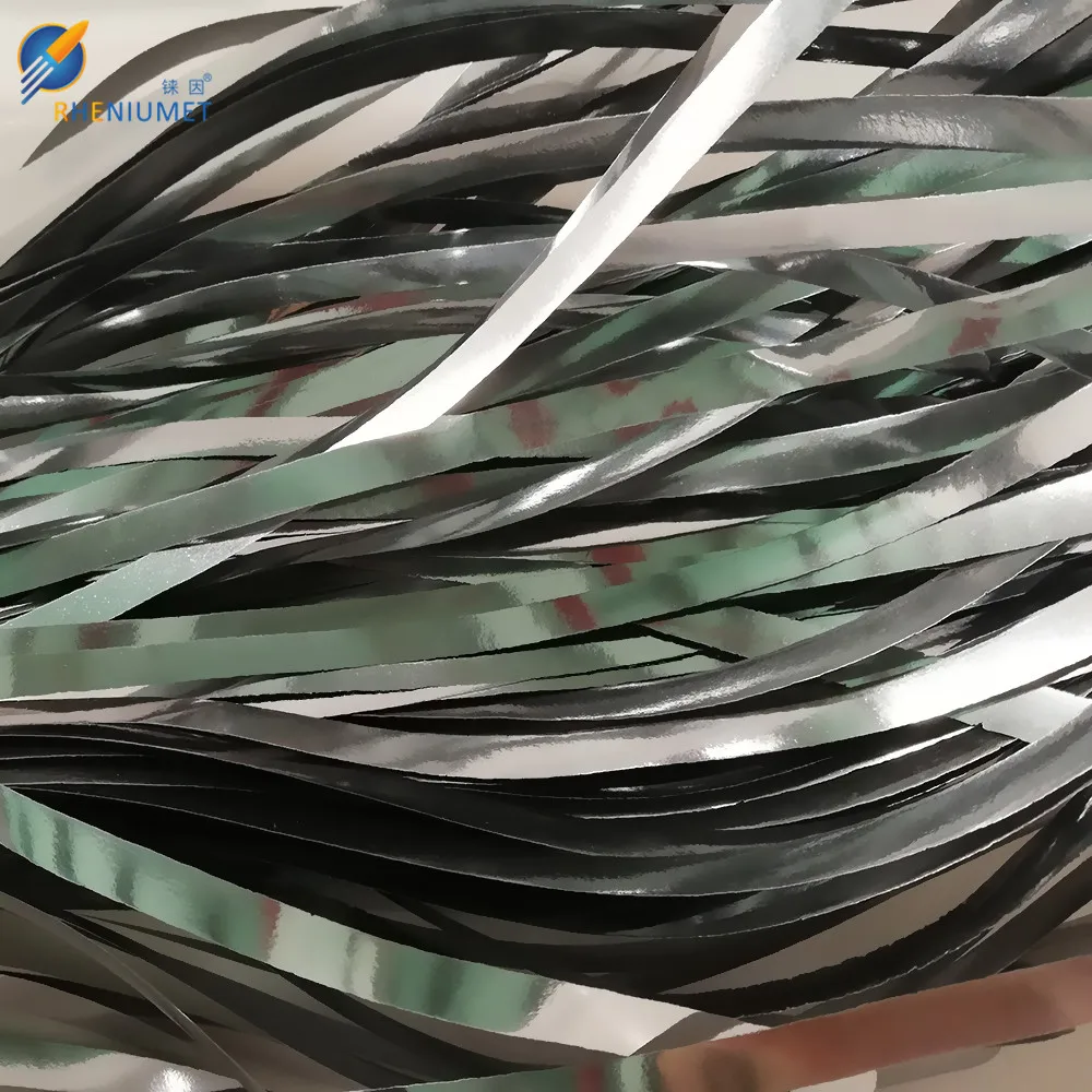 Manufacturer Supply 99.99% 0.04-0.1mm thick  Re foil/ tape high purity 4N rhenium sheet rhenium plate customized service