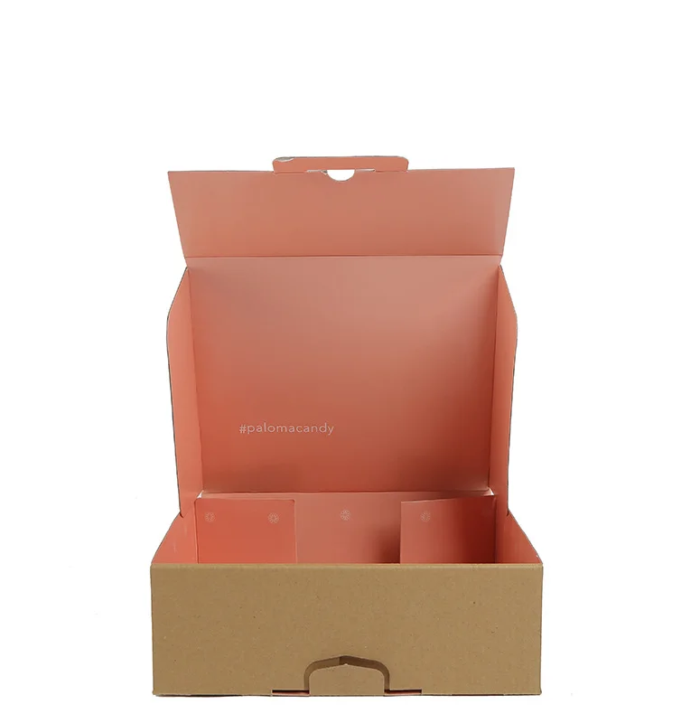 Manufacturer custom recycle corrugated cardboard paper packaging folding box for dress