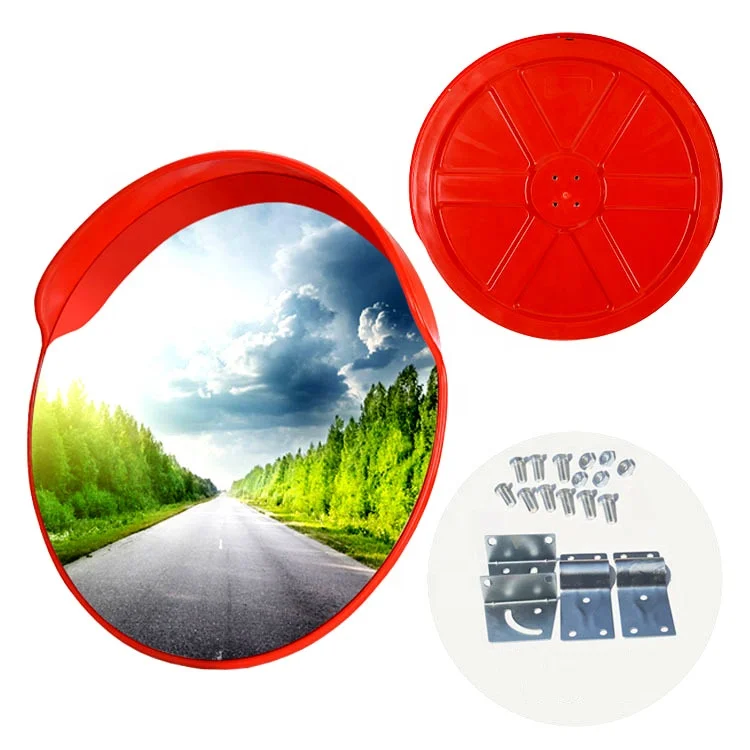 Safety Polycarbonate Stainless Steel Road Traffic Concave Convex Mirror in