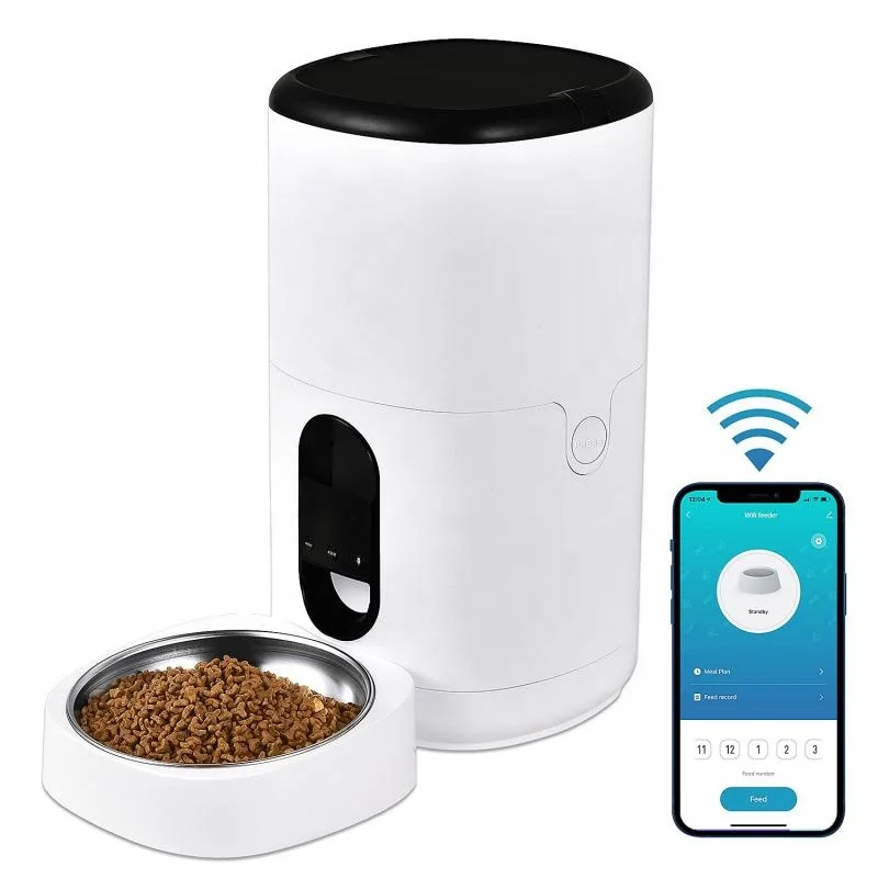 Feeder automatic pet 6L wifi automatic pet feeder Smart pet bowls & feeders With Voice Recorder