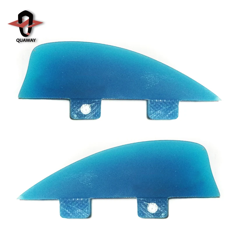 Custom fiberglass Knubster Keel Fins Trailer Kite Board Surfboard Tab Fins Twin / Single Fins for Kitesurfing Windsurf