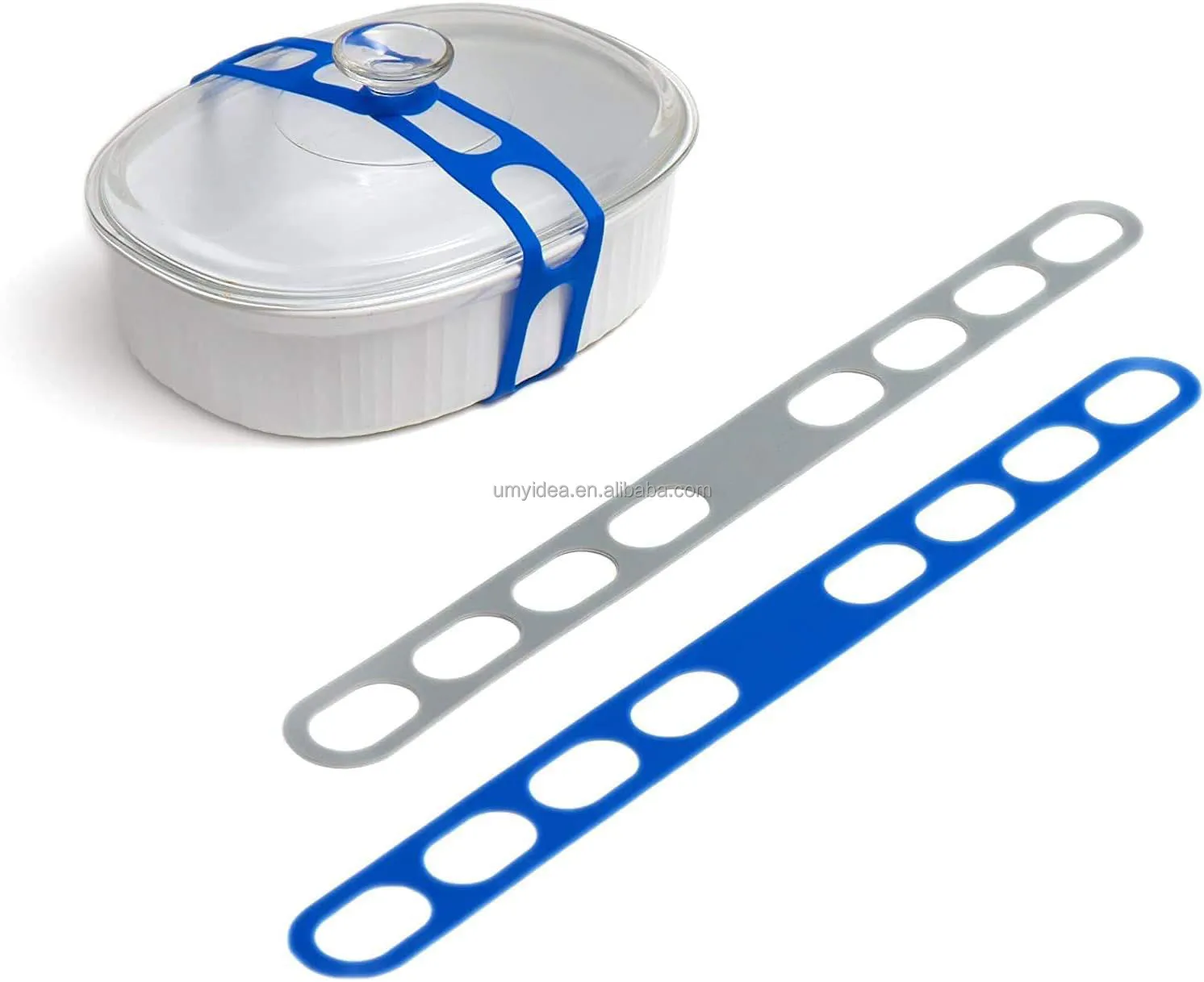 Camping Travel Reusable universal lid securing strap silicone rubber Cover Lid Latch