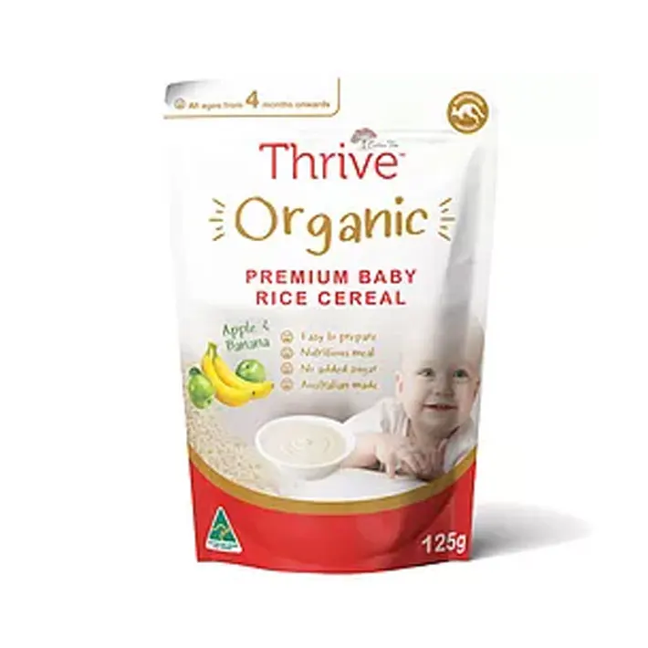 Factory supply Organic Premium Baby Oats Cereal  Premium cereal with apple & strawberry oat milk powder  baby foods
