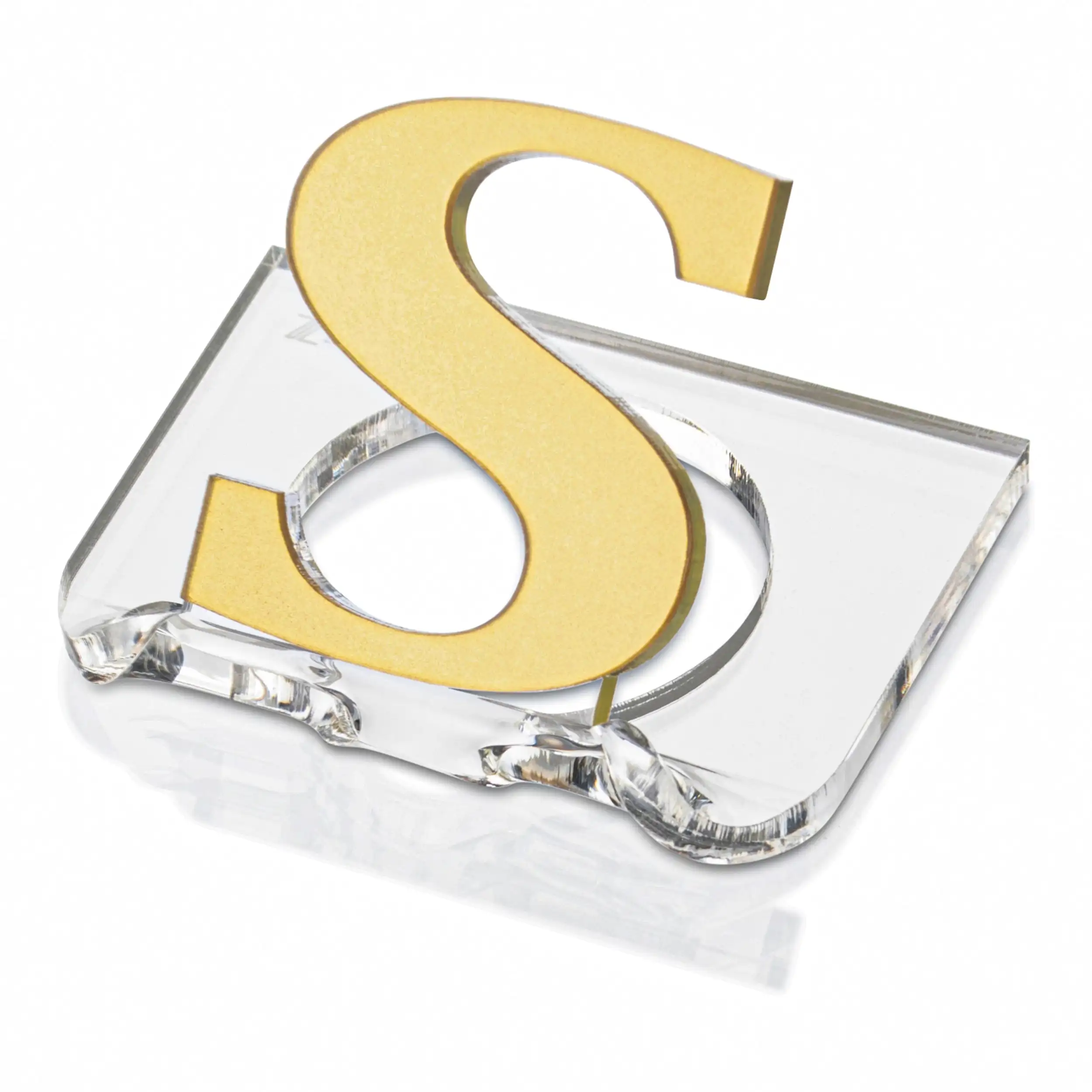 modern jewish judaica products shabbos lucite monogrammed napkin ring