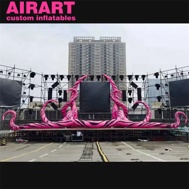 Easter stage props decoration blue inflatable octopus tentacles
