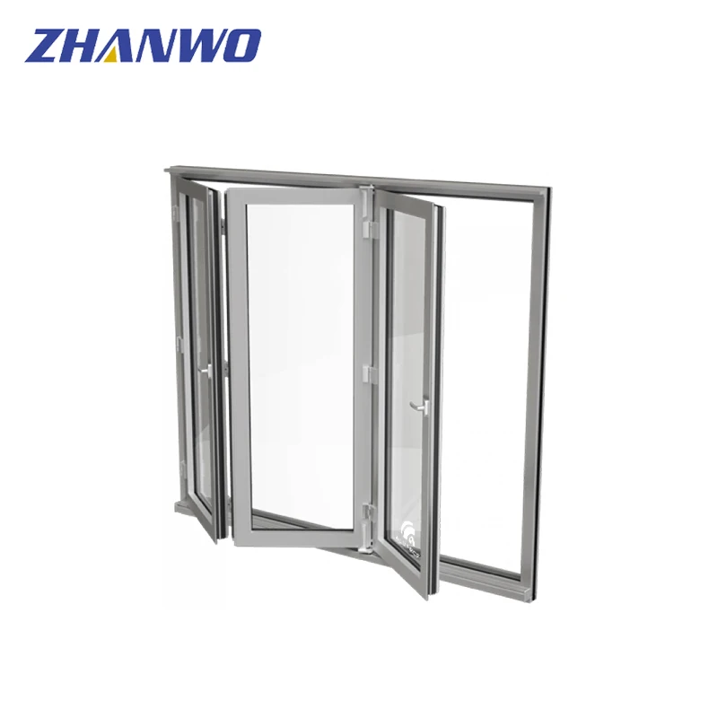 Indoor aluminum alloy folding outdoor patio glass door sunshine room door