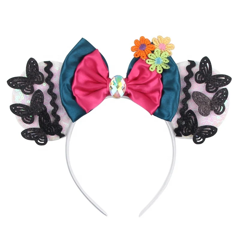 Ziming New Hot Kids Encanto Magic Mouse Ears And Bow Headbands Butterfly And Stars Cosplay Headband