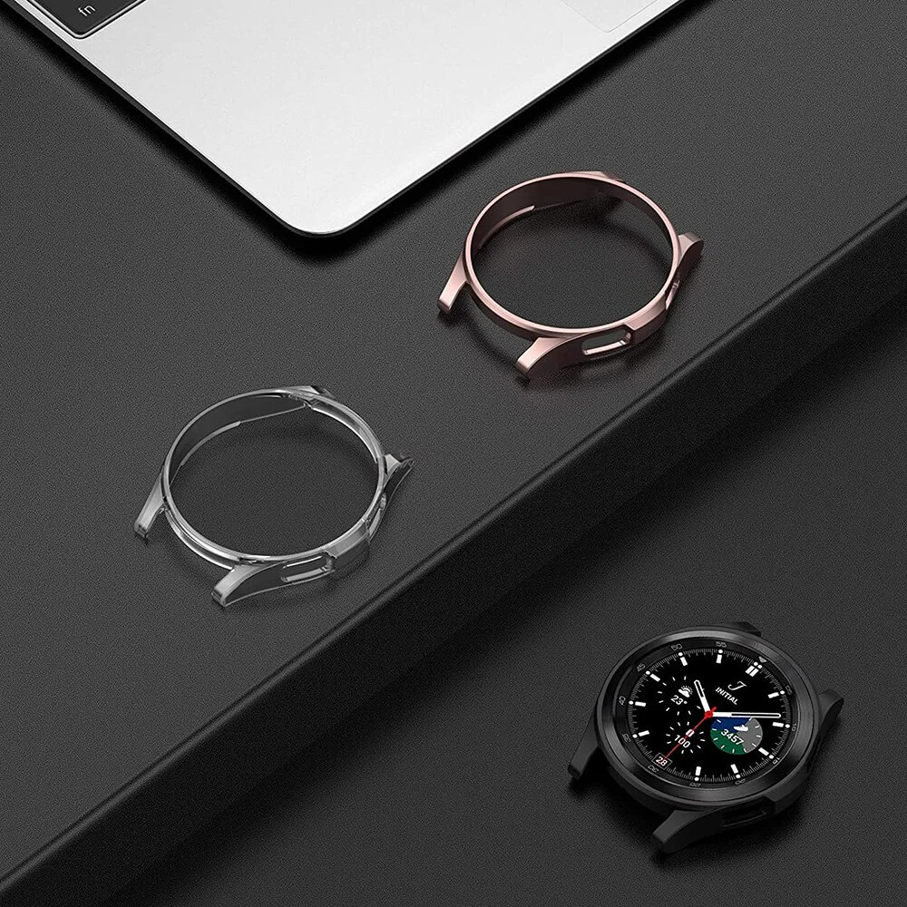 New Electroplated TPU Watch Case For Samsung Galaxy Watch 4 classic Protective Shell Half Cover