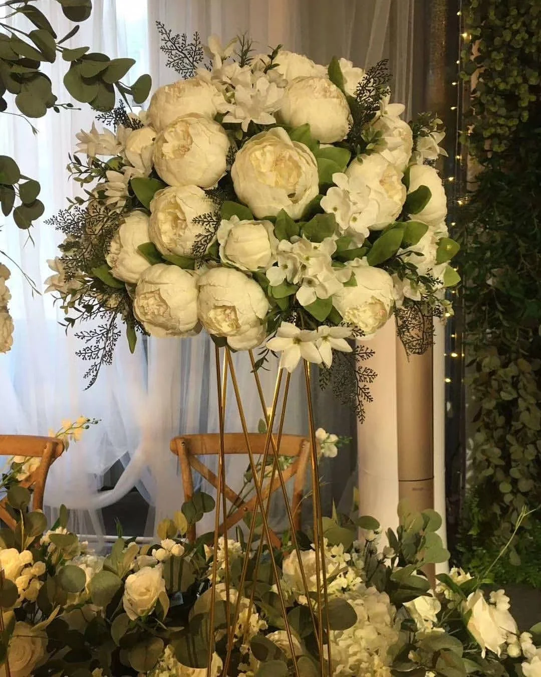 Длинная искусственная шелковая Цветочная Арка 80 см арочная Роза гортензии арка для украшения свадебной сцены