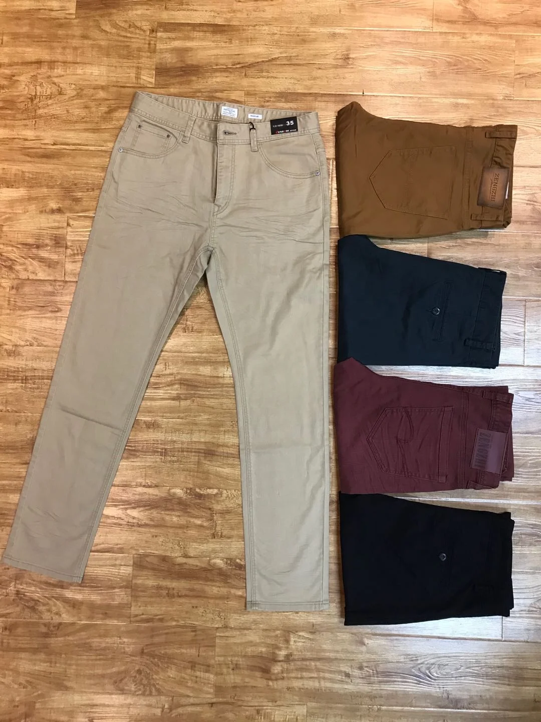 GZY Cheap Wholesale Stocklots Fashion Casual Chino Pants For Men