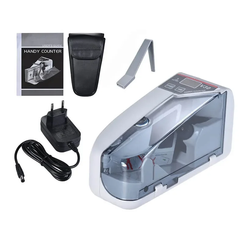 Mini Money Currency Counting Machine Handy Bill Cash Banknote Counter Money AC or Battery Powered for Money Dollar EU US