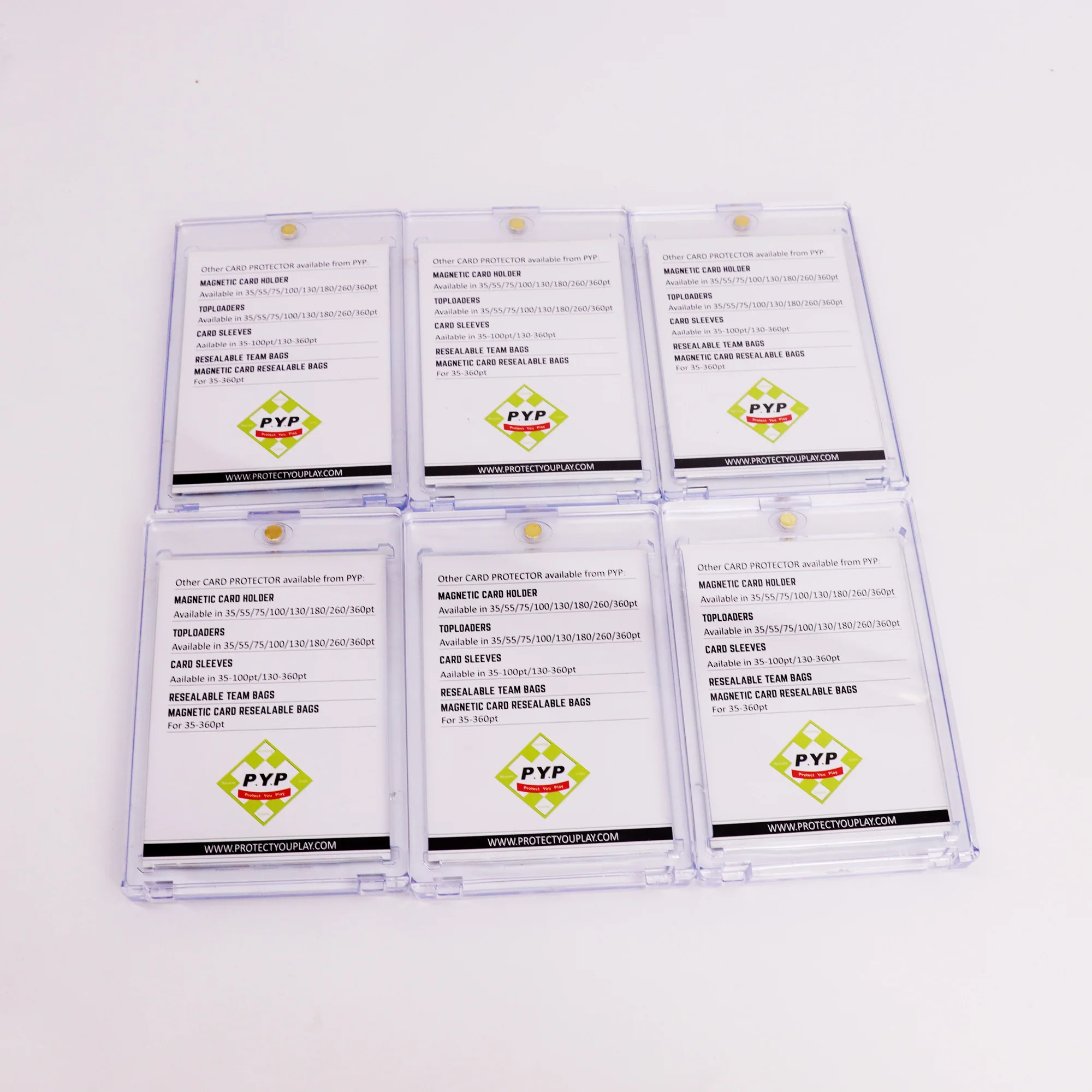 35Pt Uv Protection Ultra Clear One Magnetic Card Holder Magnetic Close Trading Card Case