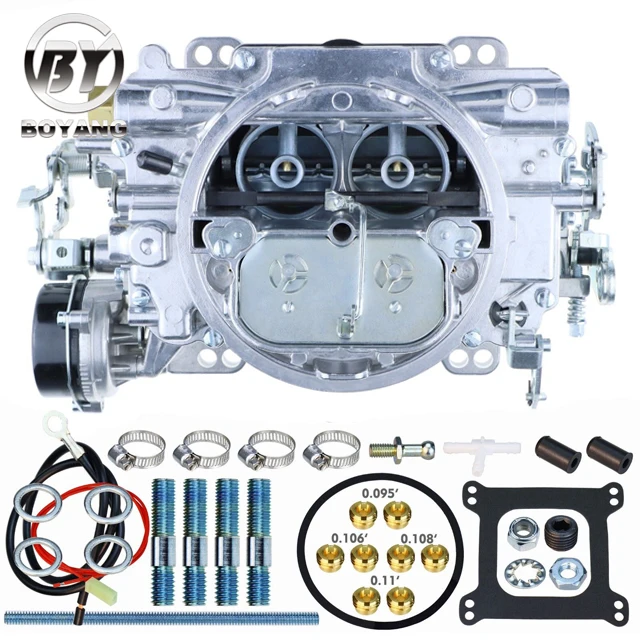 Carburetor Carb For Edelbrock 1409 Performer Series Marine 600 CFM Square Bore 4-Barrel Air Valve Secondary Electric Choke