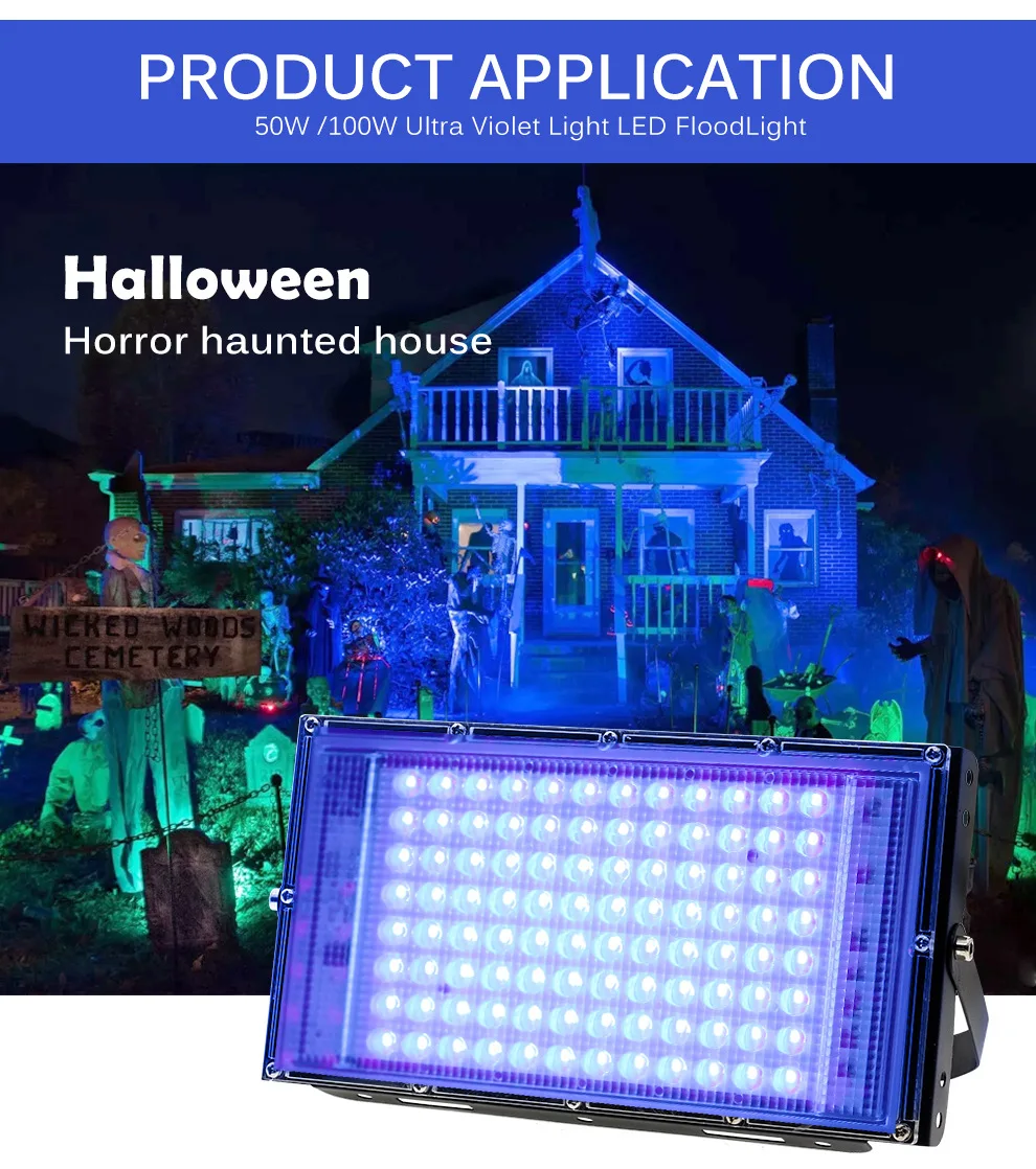 Wholesale 3D Printer UV Curing Light IP65 Waterproof 100W/200W/300W Ultraviolet Curing Lamp 395nm Home Medical Office Use 220V