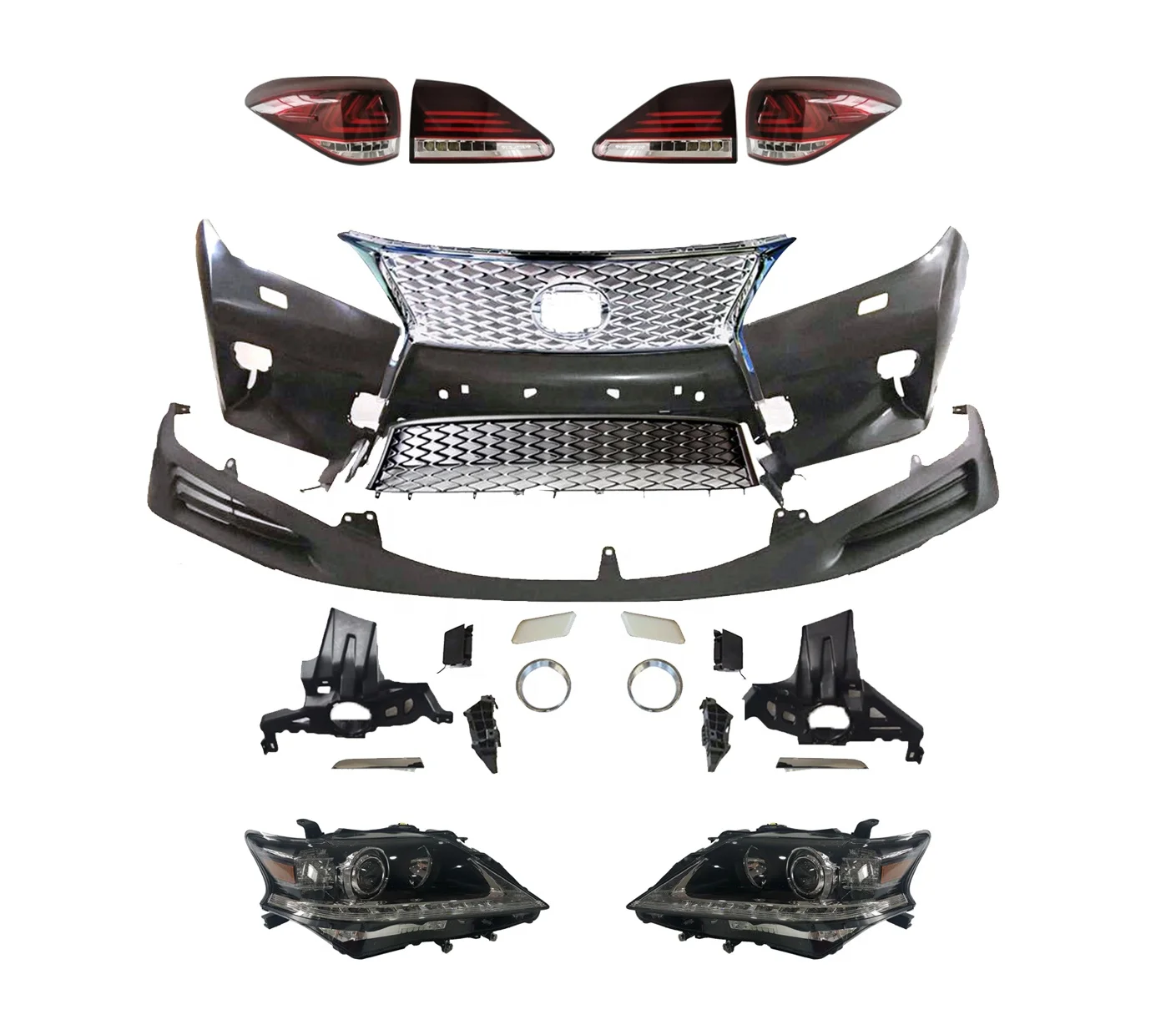 
 LEXUS 2009 RX UPGRADED 2013 RX FACE LIFT  BODY KIT ,FRONT BUMPER WITH HEAD LAMP  