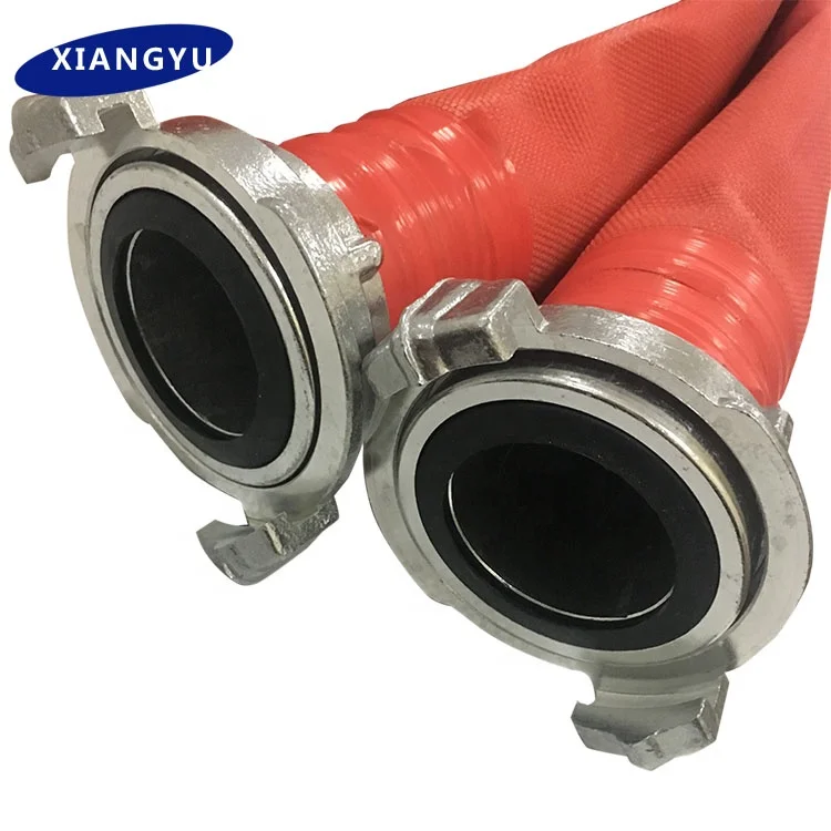 manufacturer 50 65mm 2 inch 2.5 3 4 5inch 30m 25m 20m length 3 layer rubber Red canvas epdm fire hose
