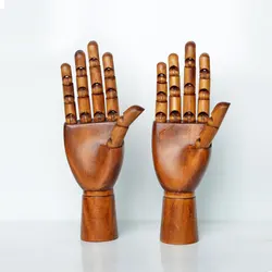 jewelry display painting dark handicraft wooden articulated hand wood mannequin hand wood hand model