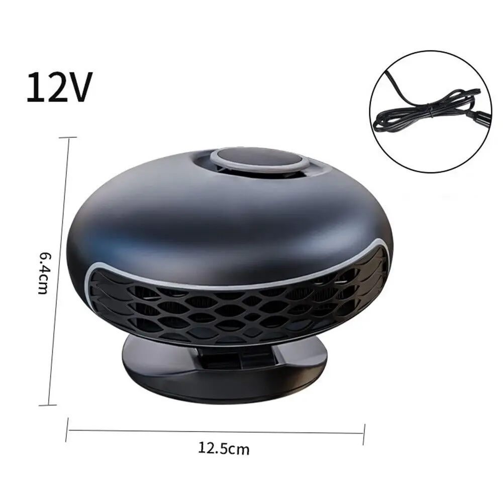 12V 150W Portable Car Heater with Air Purification 2-in-1 Fast Heating & Cooling Function Plug in Cigarette Lighter Car Fan