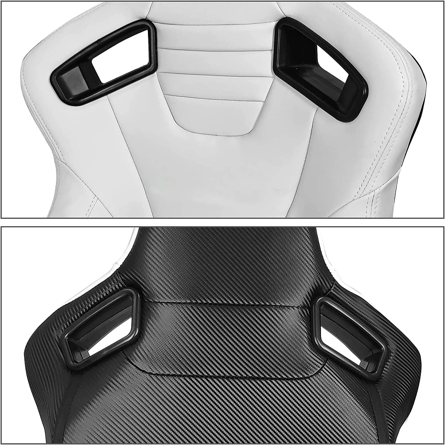 JIABEIR 1095 Universal Driver Car High Quality Leather Adjustable Sport Simulator Gaming Sim Racing Seats