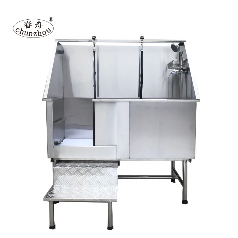
Professional stainless steel dog bathtub/dog grooming station H-104 