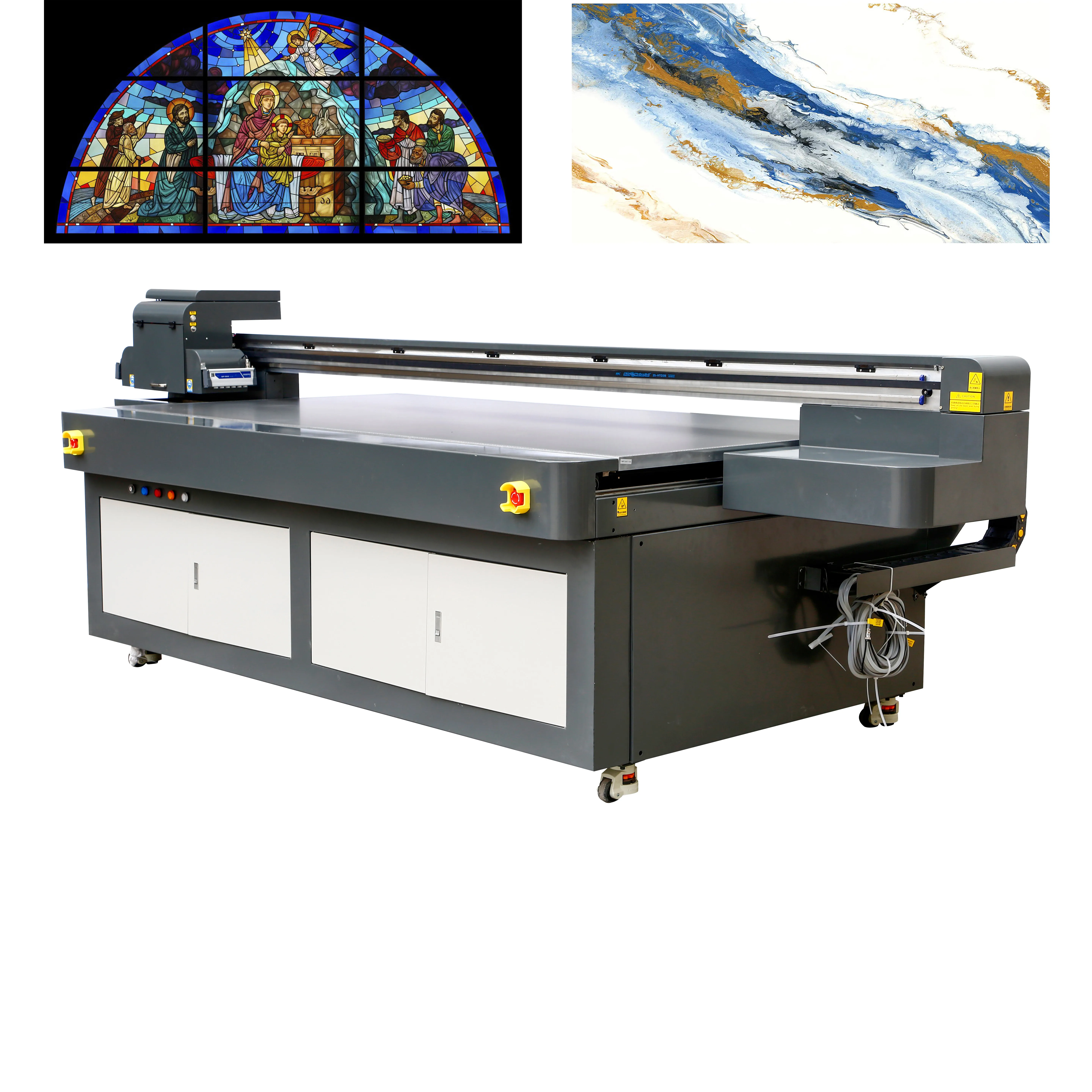 large format flatbed uv printer 2513E flat bed 3d UV printer machine with Ricoh G5