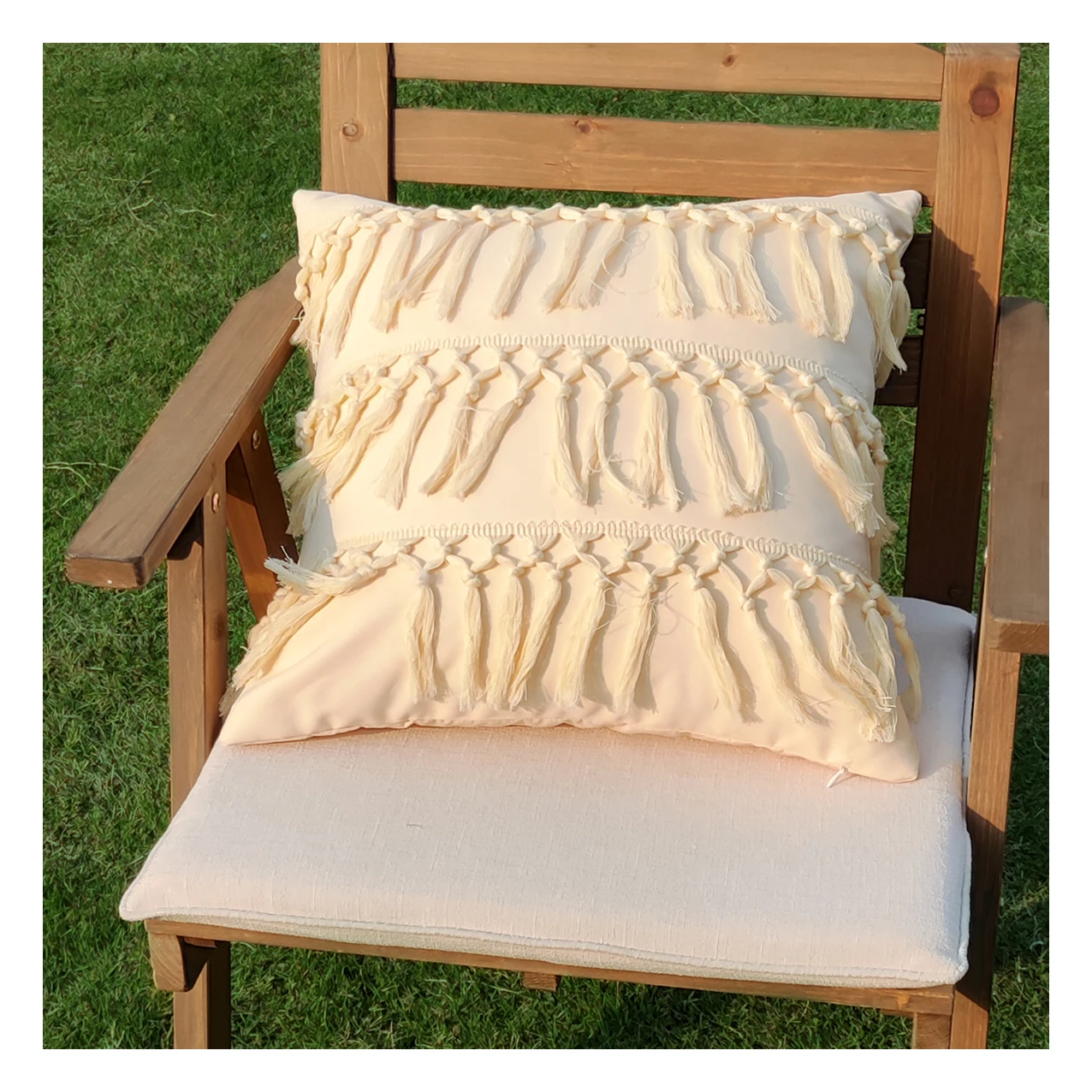 Новое поступление, 200h, летняя вышивка с защитой от УФ-лучей, однотонные водонепроницаемые наволочки в стиле бохо с кисточками, наволочки для садовых стульев