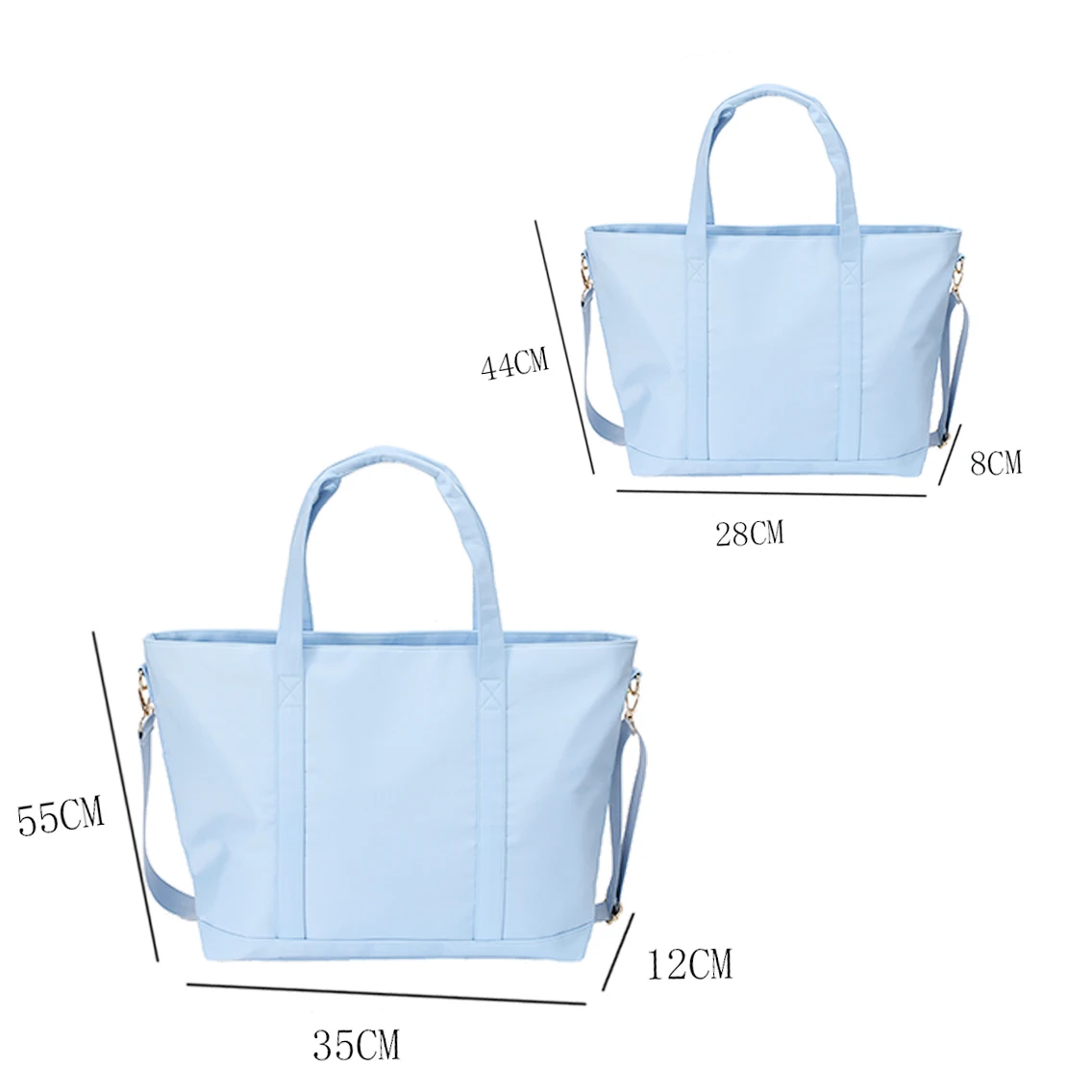 Stoney Clover Luxury travel Fashion shopping bag Crossbody Handbag Personal Letters patch DIY Nylon Large Tote bag for Women